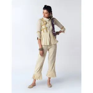 Rishi & Vibhuti Cream Campfire Co-ord Set