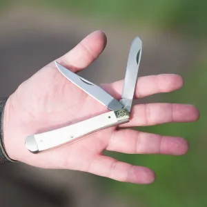 SK-227 Maverick - White Bone 2 Blade Trapper