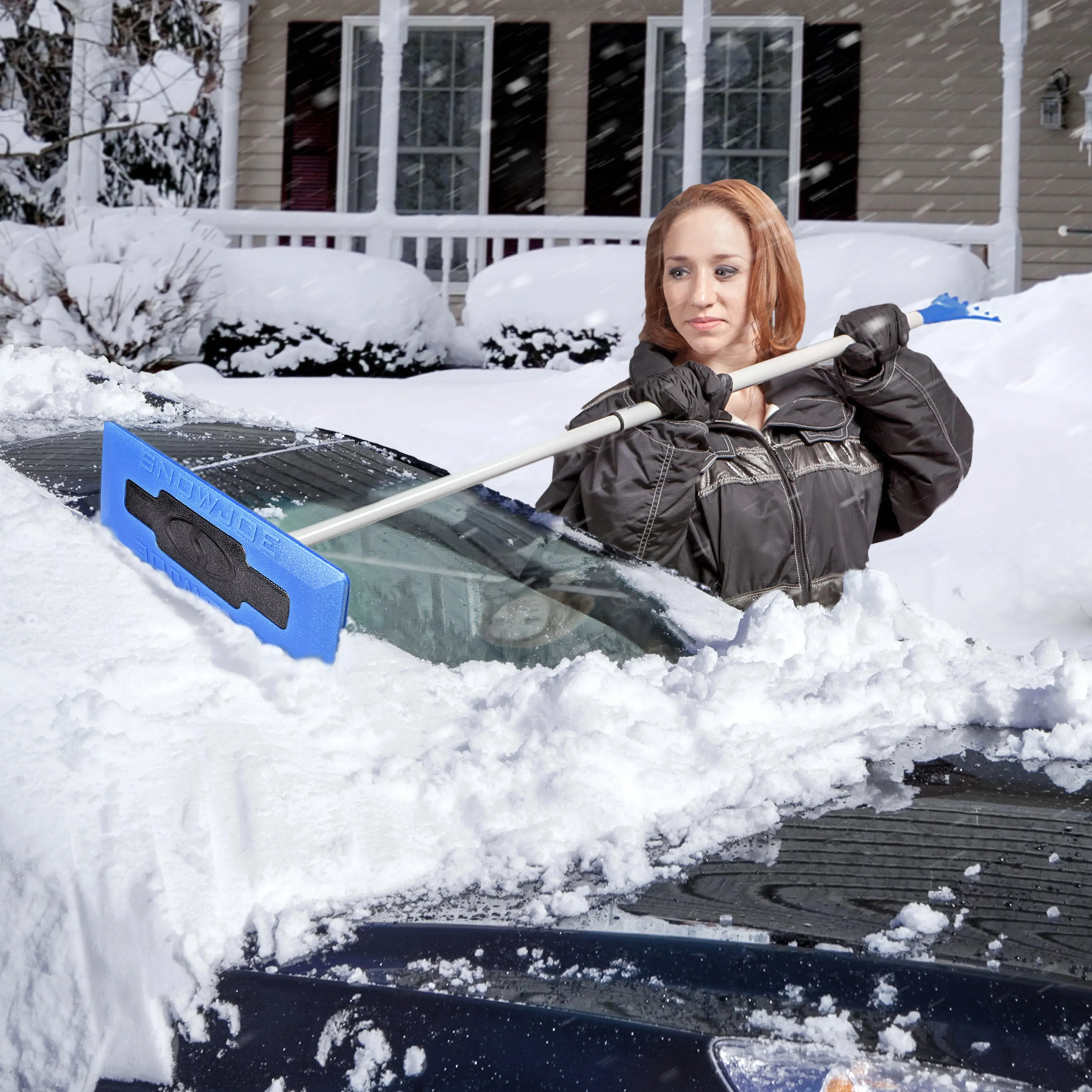 Snow Joe Electric Shovel Protection & Accessory Bundle | Snow Shovel   Cover   Snow Broom