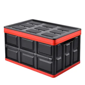 SOGA 30L Collapsible Car Trunk Storage Multifunctional Foldable Box Black