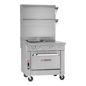 Southbend Platinum, P36N-BGG Gas Range , 36”, 2 Non-Clog Burners, 24” Manual Griddle, Modular 134000 Total Btu