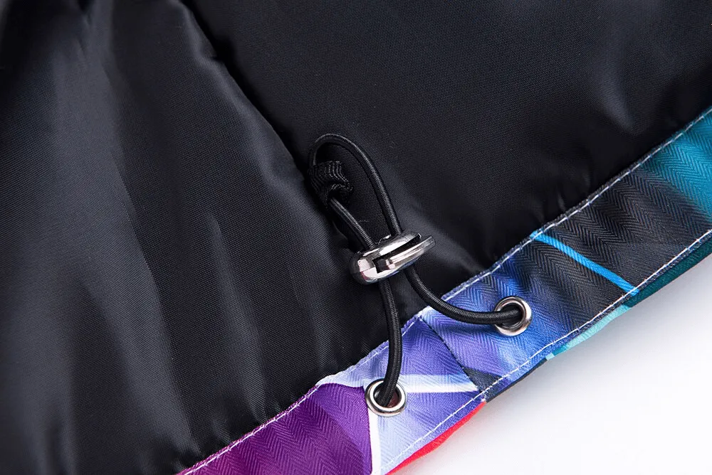 Sports Multicolor Zipper Warm Women's Snowboarding Jacket with Hood - SF0931