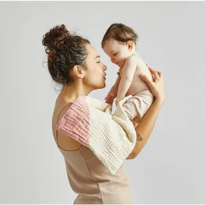 Willaby Geo Burp Cloth - Begonia