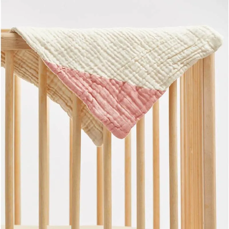 Willaby Geo Burp Cloth - Begonia