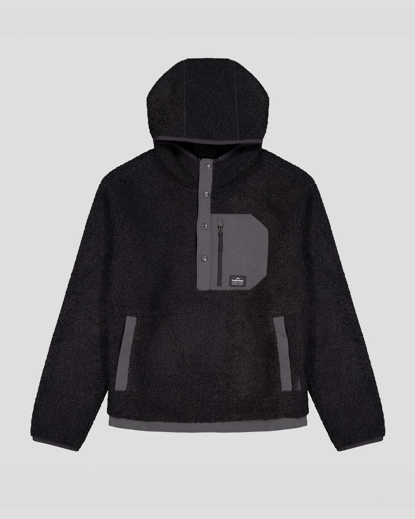 Women's Co-Z High Pile Hooded Pullover v2 - Black Stingray