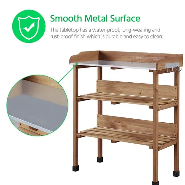 Yaheetech Outdoor Garden Potting Bench Table