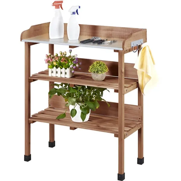 Yaheetech Outdoor Garden Potting Bench Table